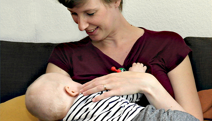 Marije met haar zoontje Torin